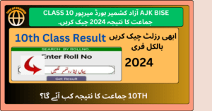 Check AJK BISE Azad Kashmir Board Mirpur 10th Class Result 2024