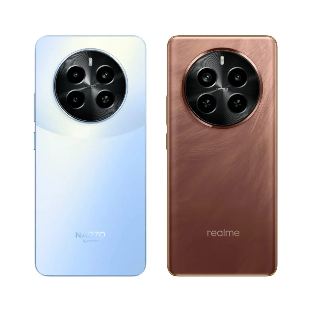 Realme P1 / Narzo 70 back of a cell phone